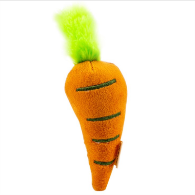 Wholesale Plush Vocal Discoloration Carrot Pet Cat Toy