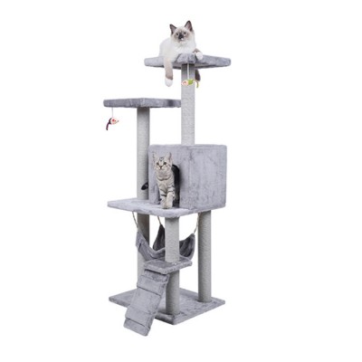 Multi-layer Multi-function Large Cat Climbing Tree Wooden Indoor Big Size Cat Tree