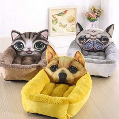 3D Printing Plush Animal Shape Pet Bed Accessories Luxury Dog Bed