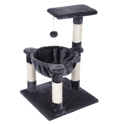 CHENG YI Wholesale Small Sisal Cat Climbing Frame Cat Toy Cat Tree Scratching Post With Hammock