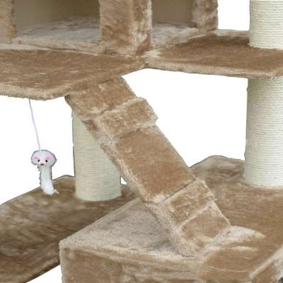 Tree Wooden Scratching Posts Sisal Ropes Cat Tree Cando Scratch Climb Play Without Interrupt