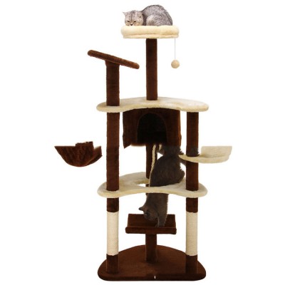 CHENG YI Chinese Suppliers Wholesale Big Wooden Scratcher Tower Cat Tree House